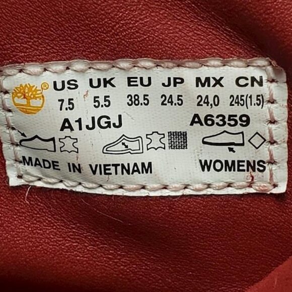 New! Timberland Women's Limited Release 6 inch Waterproof Work Boots Red Leather - Picture 2 of 10